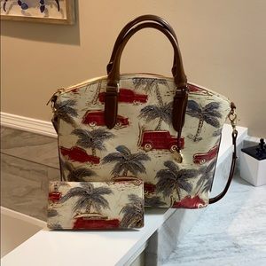 Brahmin bag and wallet combo